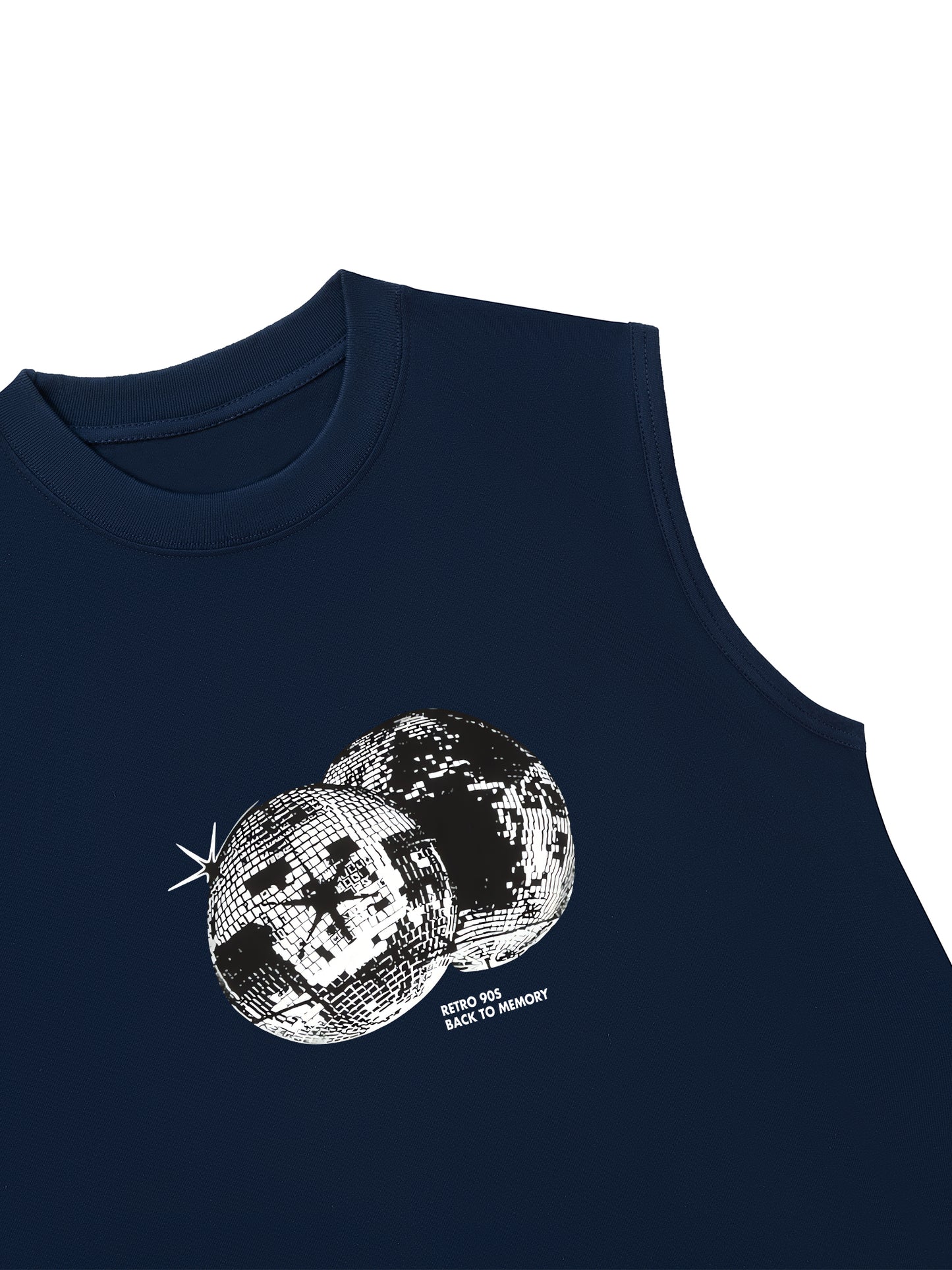 Áo Ba Lỗ Relaxed Fit Retro 90s Disco Ball