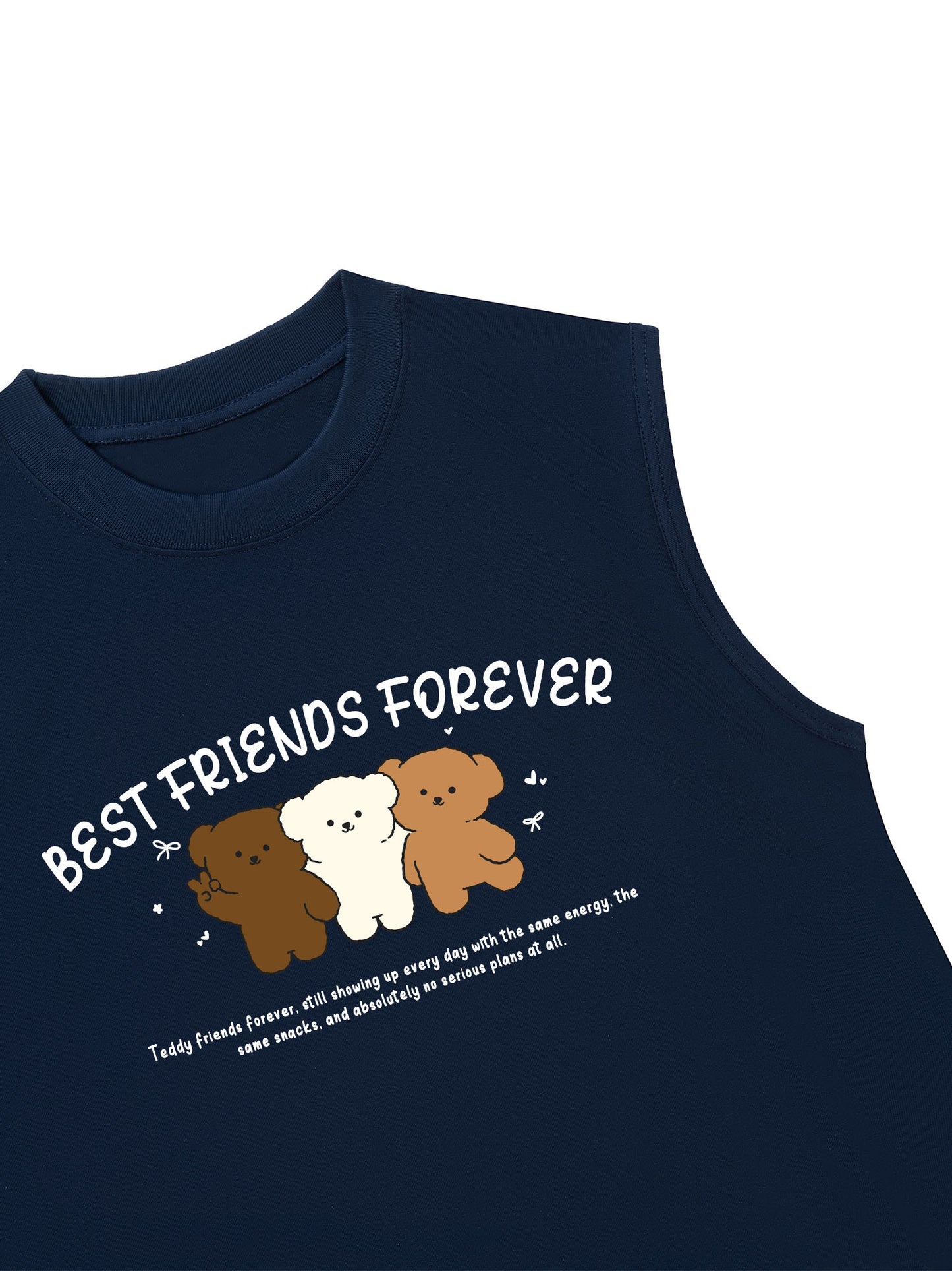 Áo Ba Lỗ Relaxed Fit Teddy Land Best Friends Forever