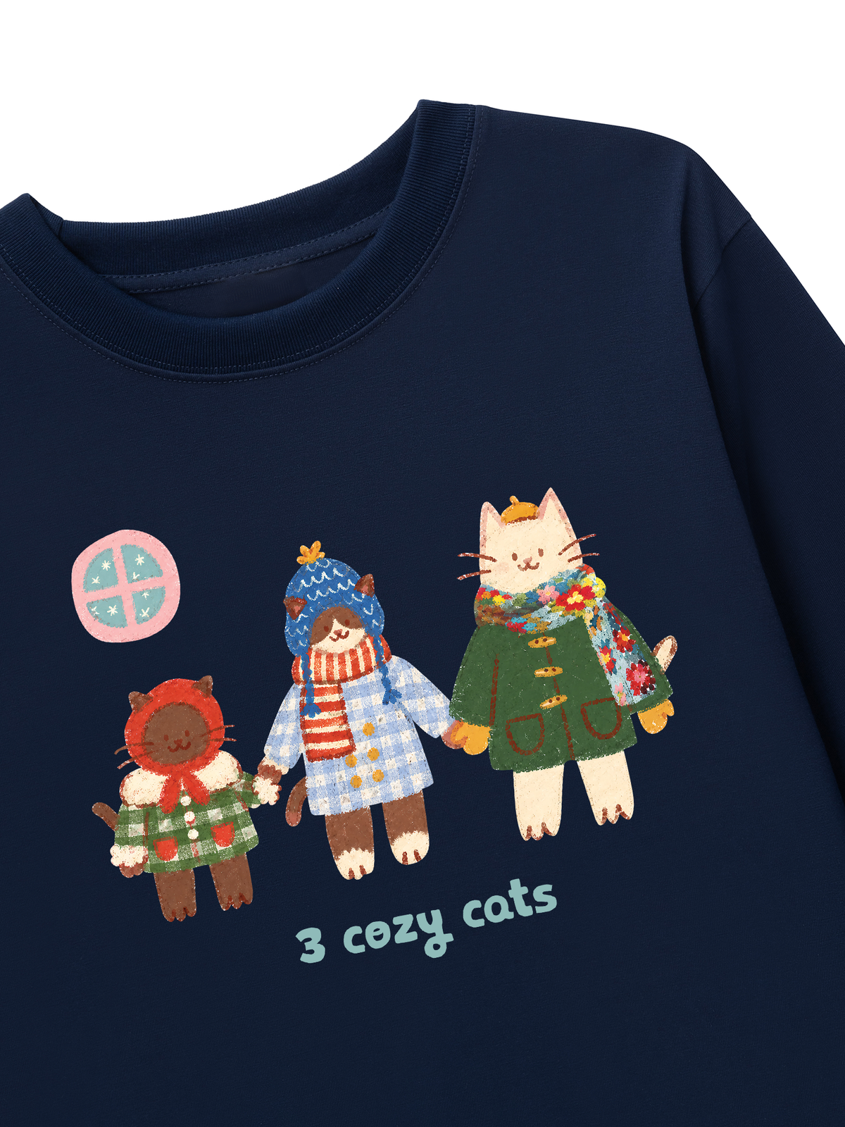 Áo Thun Dài Tay 3 Cozy Cats