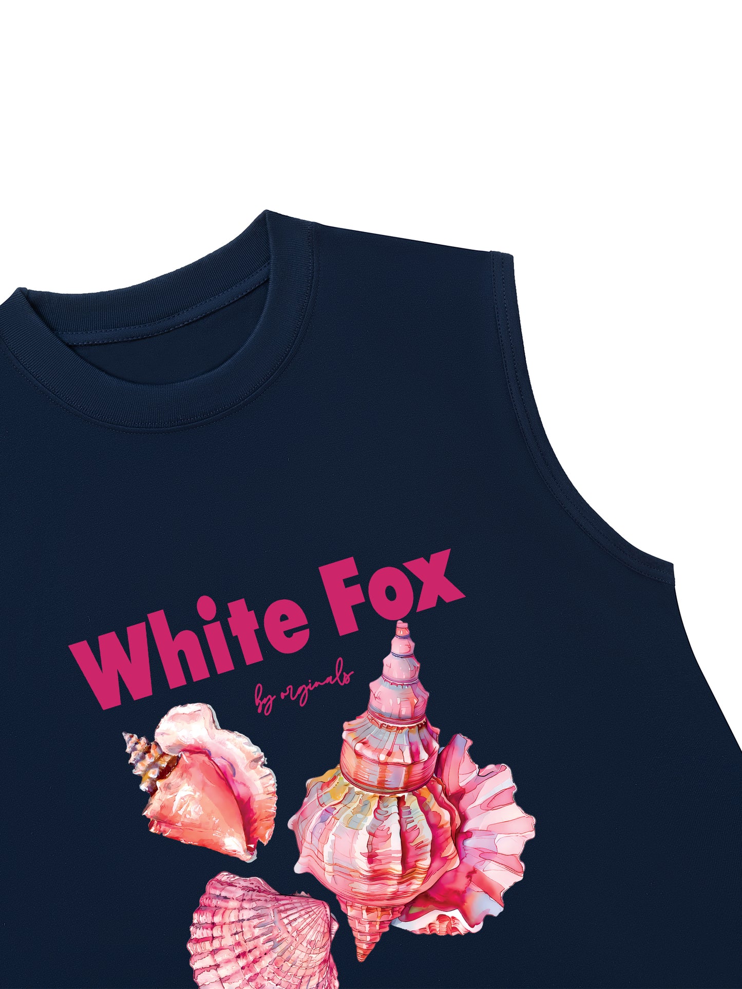 Áo Ba Lỗ Relaxed Fit Ocean White Fox