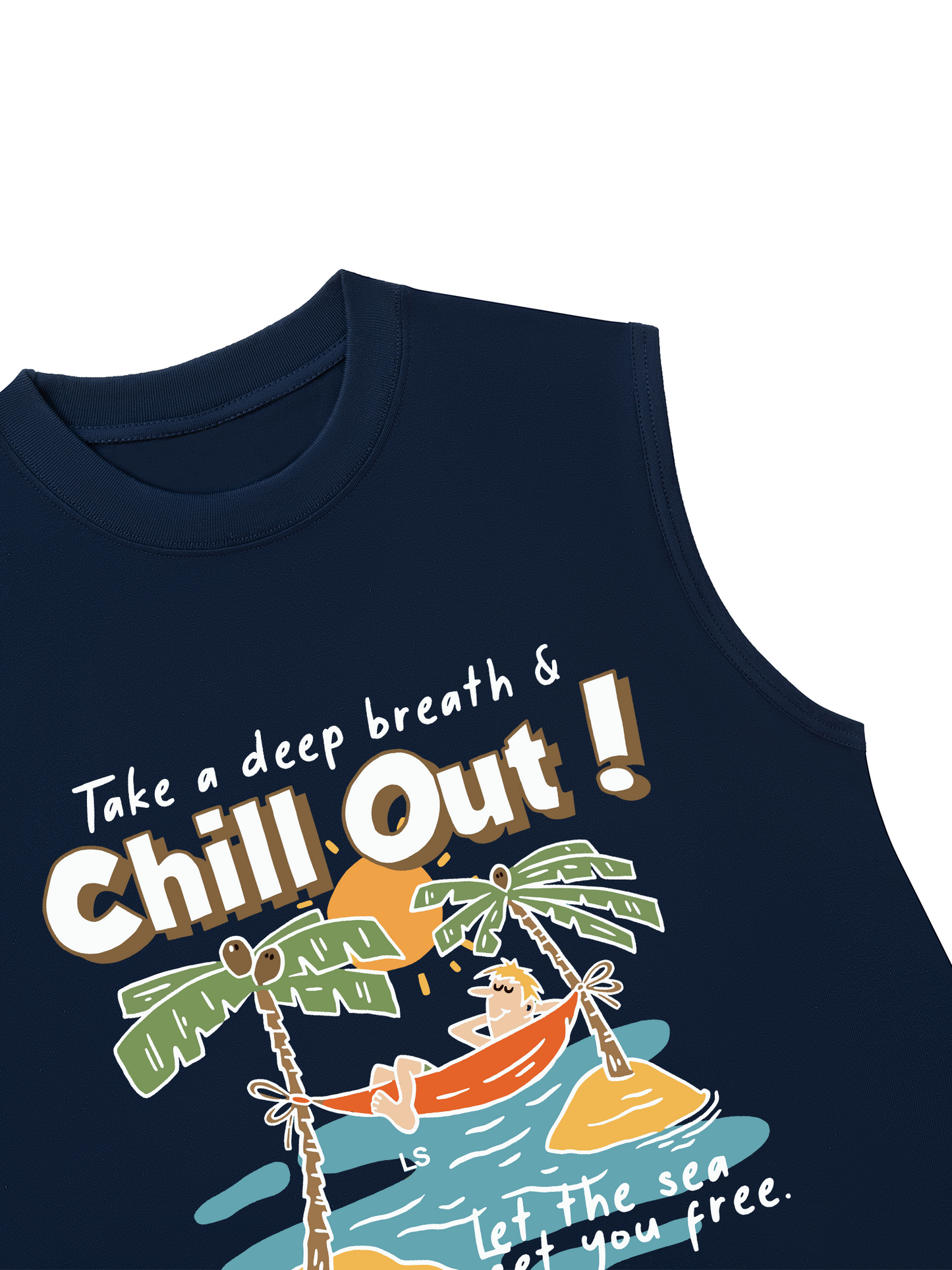 Áo Ba Lỗ Relaxed Fit Summer Vibes Chill Out