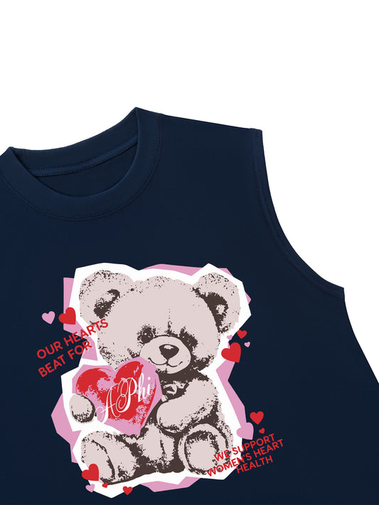 Áo Ba Lỗ Relaxed Fit Our Hearts Beat For