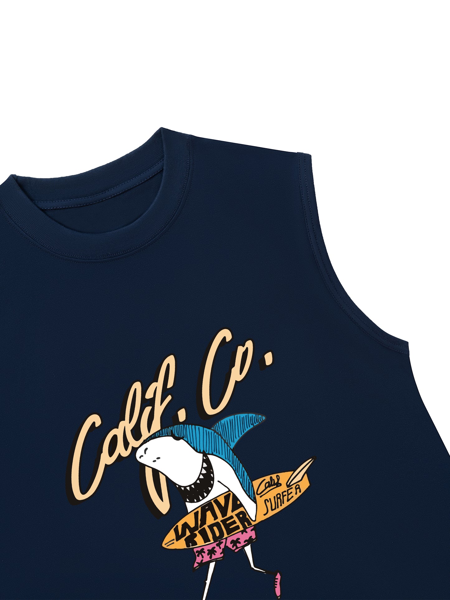 Áo Ba Lỗ Relaxed Fit Ocean Shark Surf