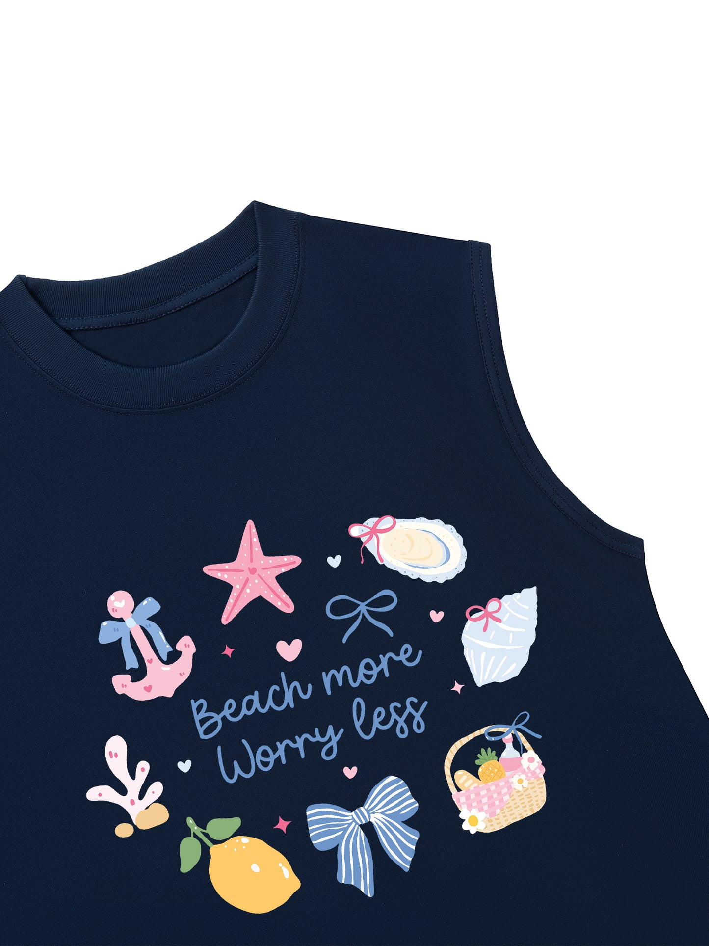 Áo Ba Lỗ Relaxed Fit Beach More Worry Less