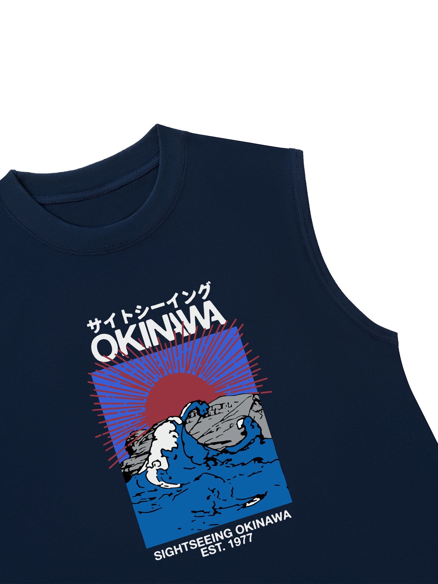 Áo Ba Lỗ Relaxed Fit Great Wave Okinawa