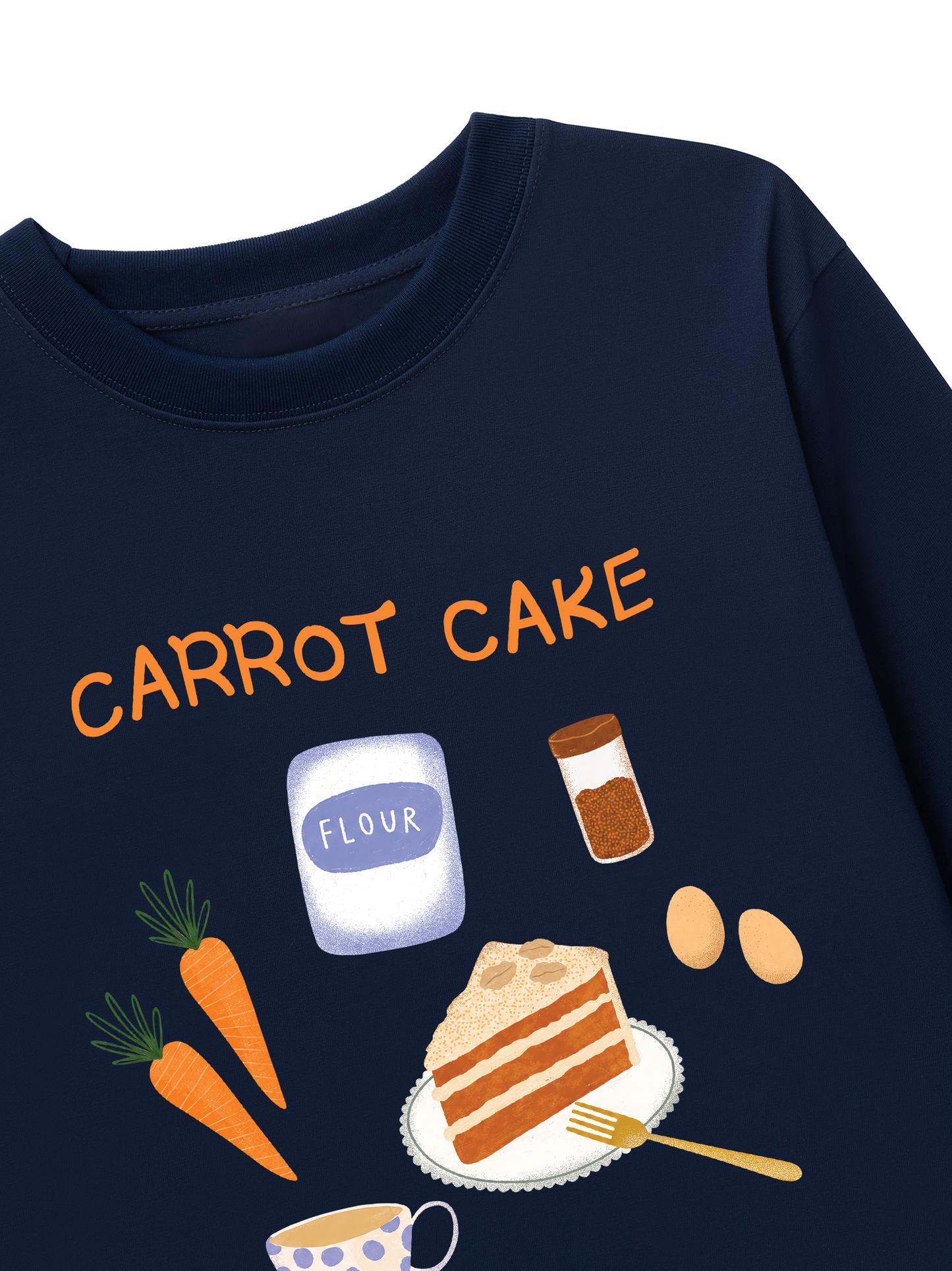 Áo Thun Dài Tay Carrot Cake