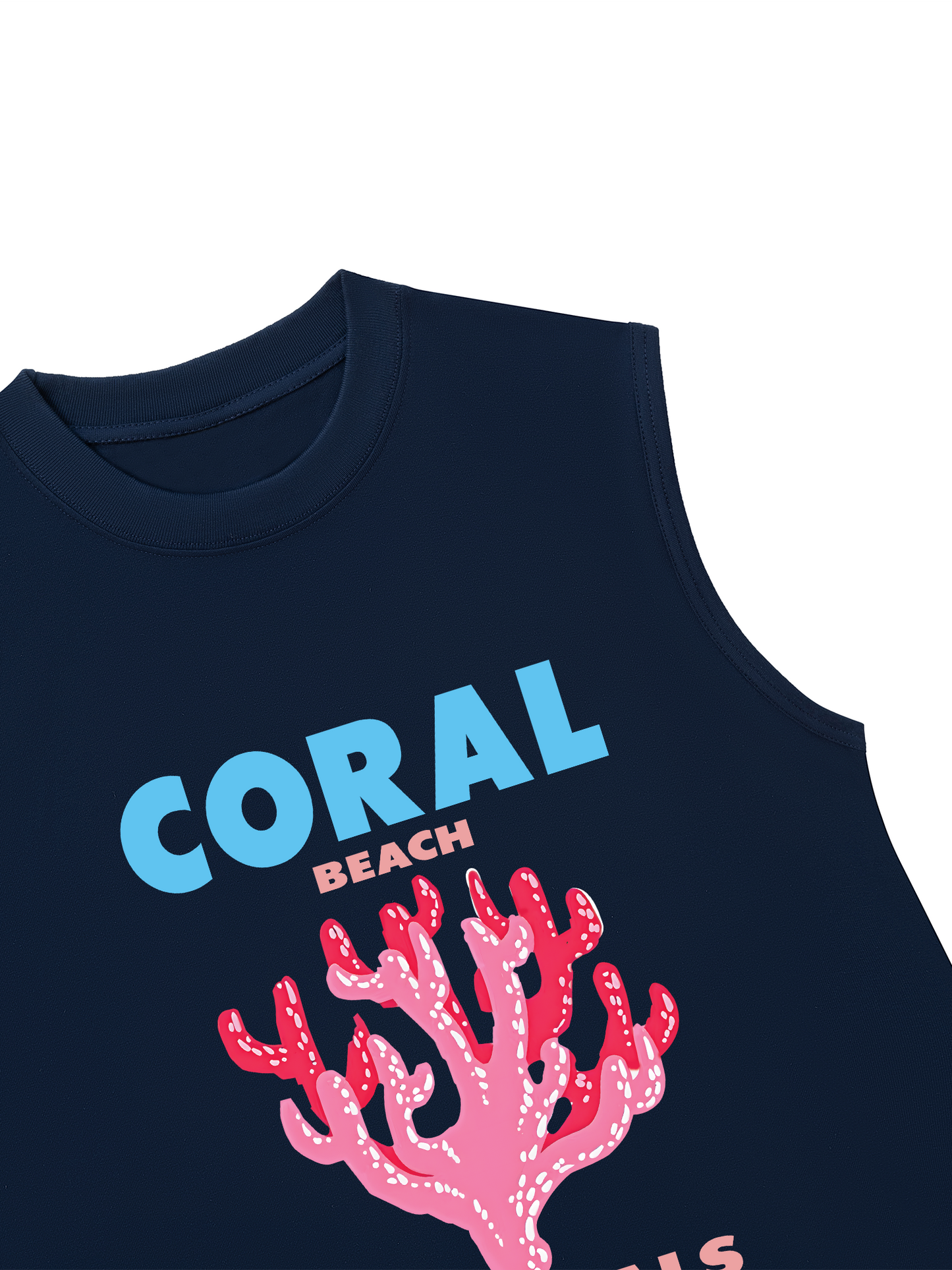 Áo Ba Lỗ Relaxed Fit Summer Vibes Coral Beach