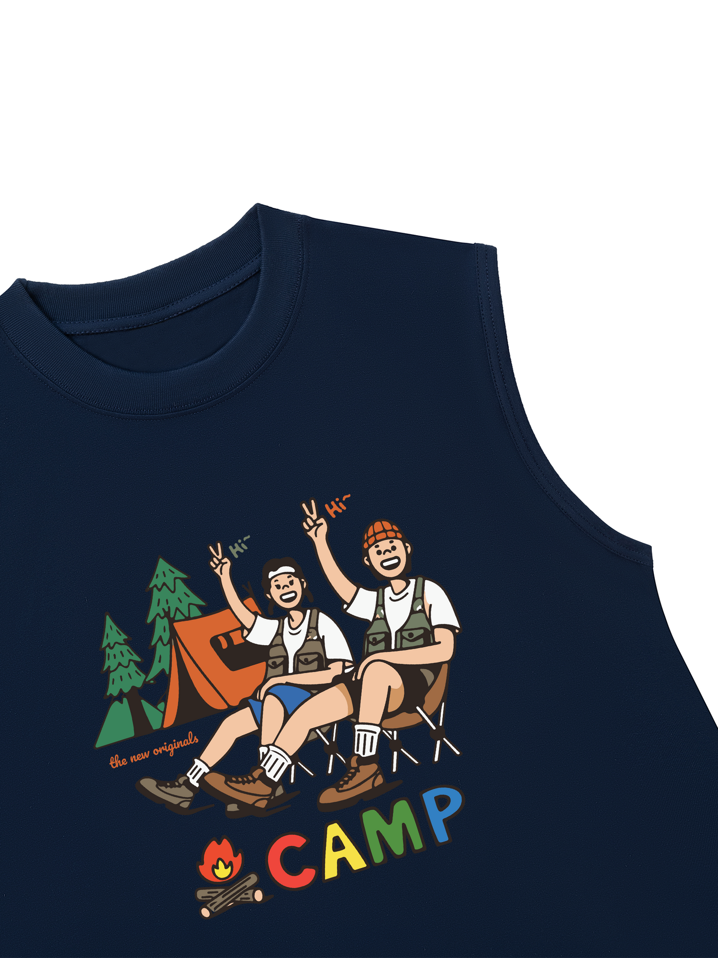 Áo Ba Lỗ Relaxed Fit Go Camping