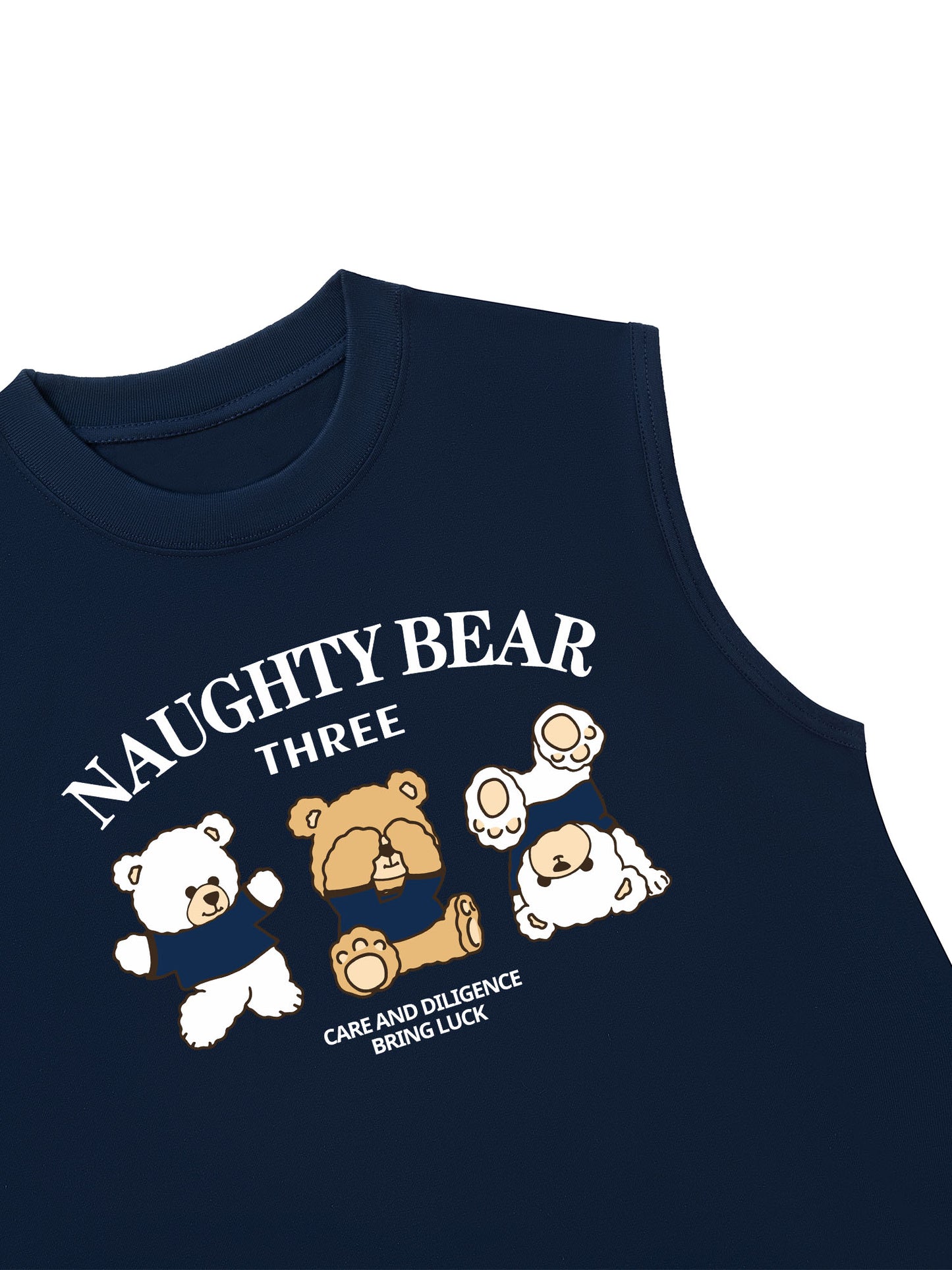 Áo Ba Lỗ Relaxed Fit Naughty Bear Three