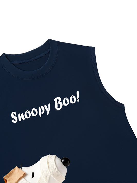 Áo Ba Lỗ Relaxed Fit Teddy Land Snoopy Boo