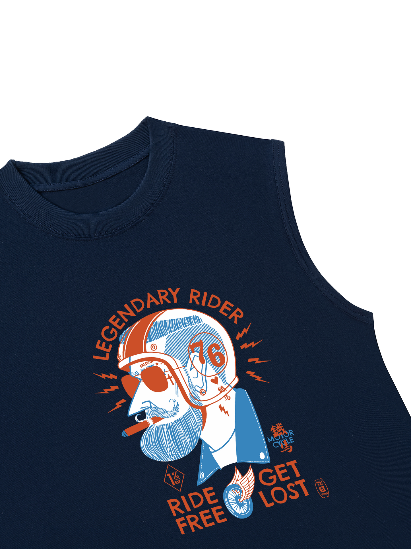 Áo Ba Lỗ Ralaxed Fit Ride Free Get Lost