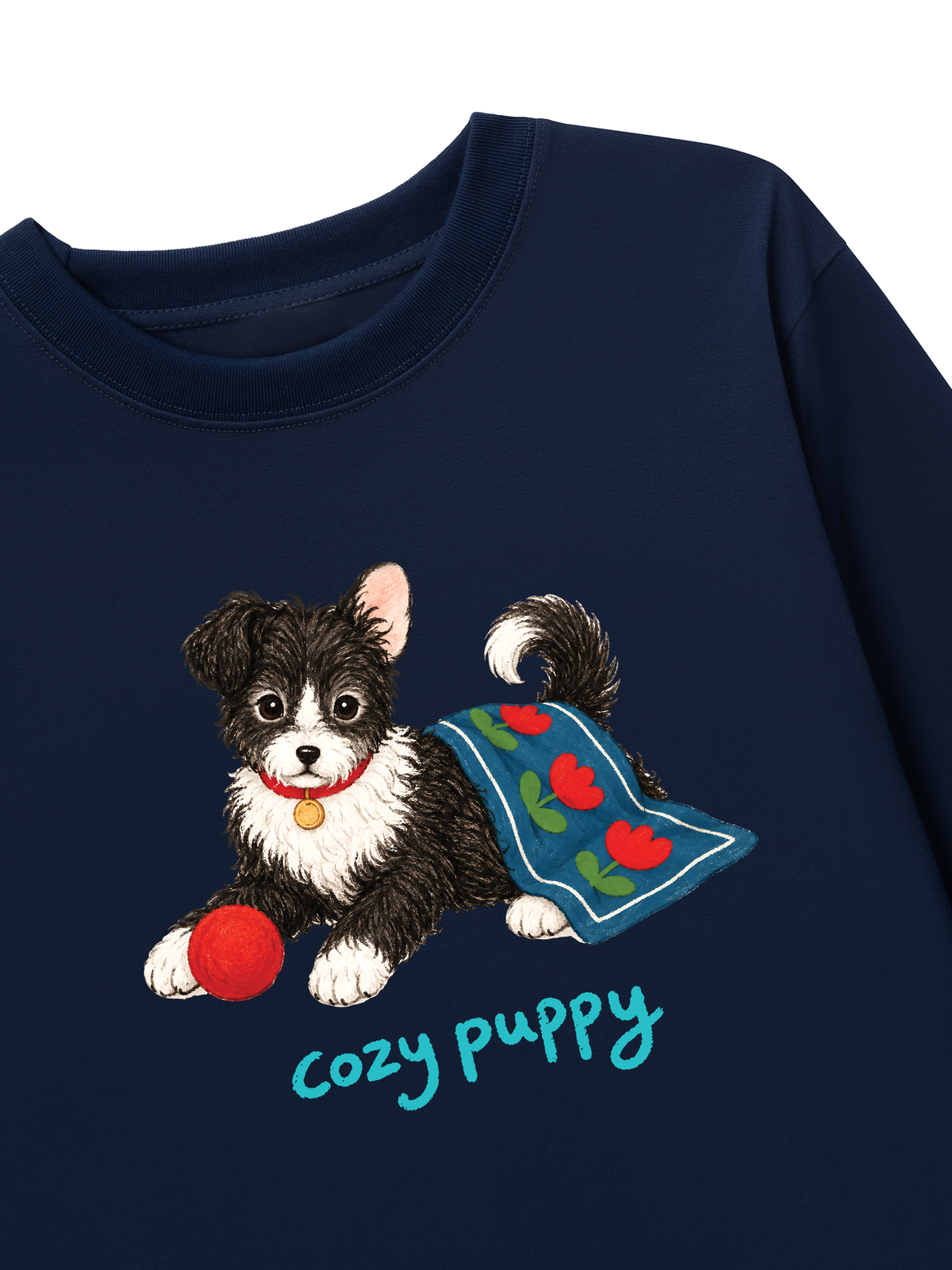 Áo Thun Dài Tay Cozy Puppy Tulip