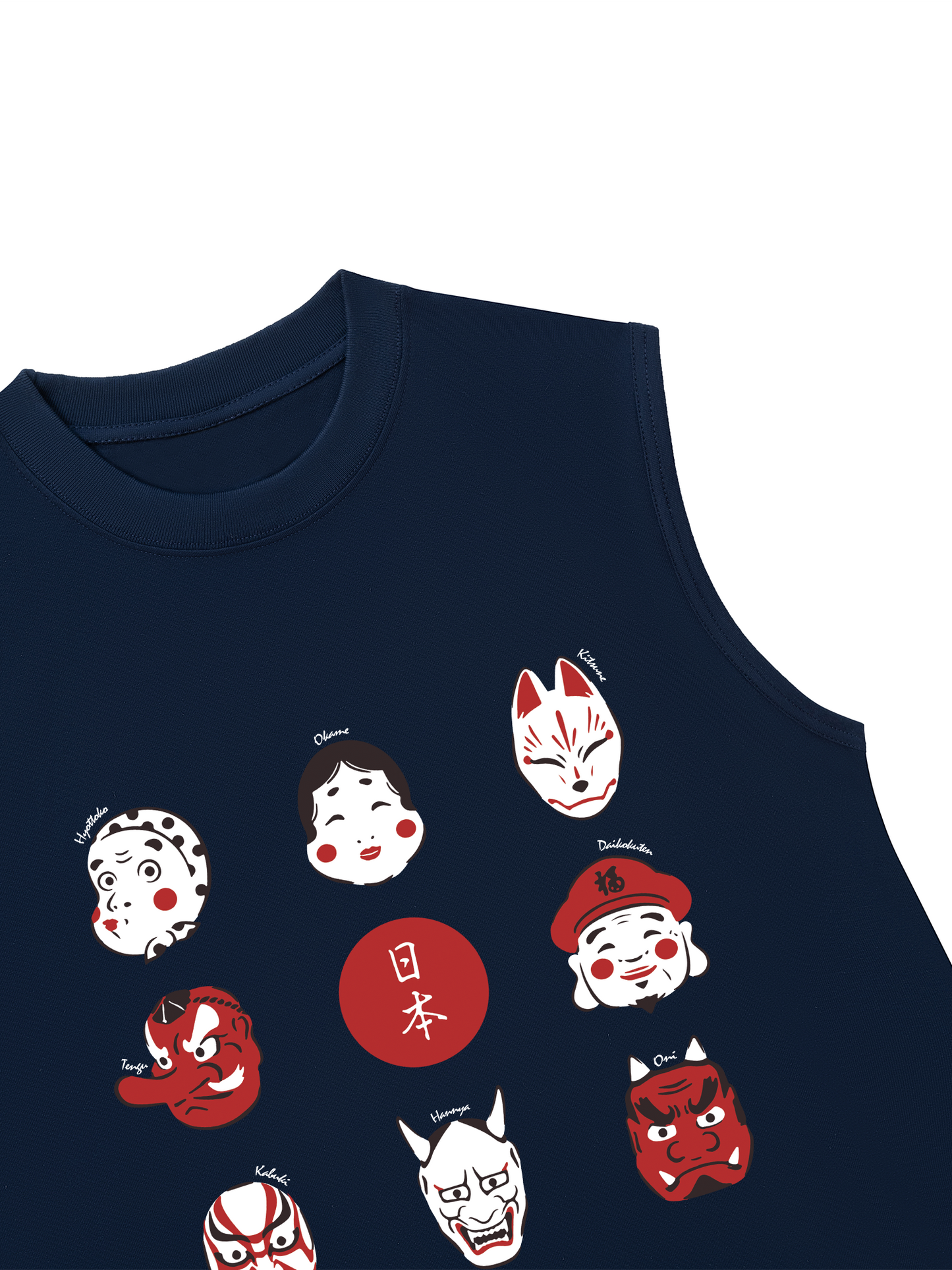 Áo Ba Lỗ Relaxed Fit Japan Spirit Mask