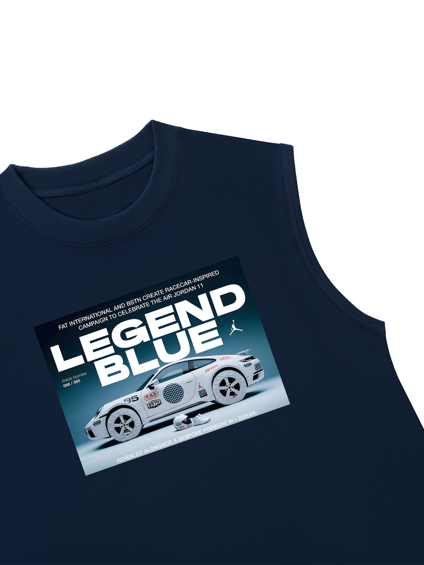 Áo Ba Lỗ Relaxed Fit CAR Porsche 911 Blue Legend