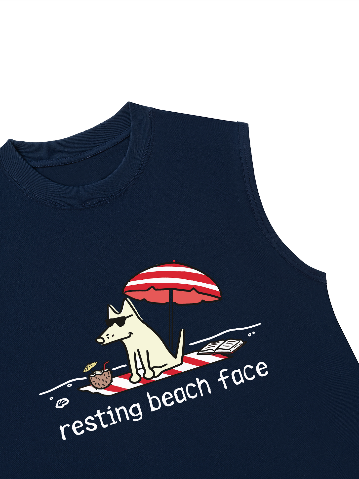 Áo Ba Lỗ Relaxed Fit Go Outside Resting Beach Face