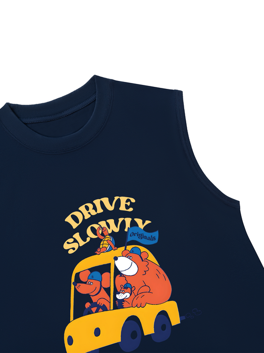 Áo Ba Lỗ Relaxed Fit Drive Slowly_