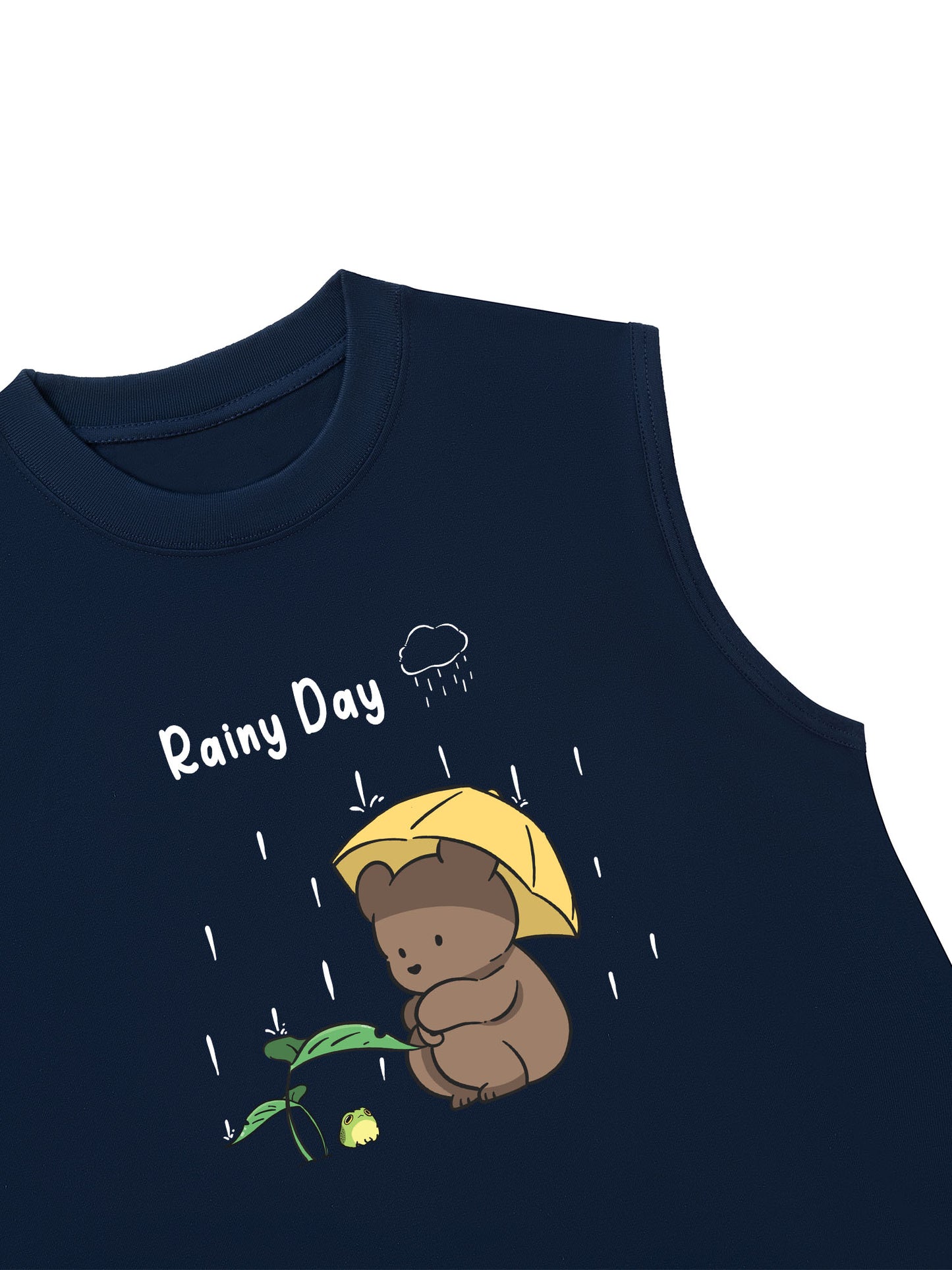 Áo Ba Lỗ Relaxed Fit Teddy Land Teddy Rainy Day