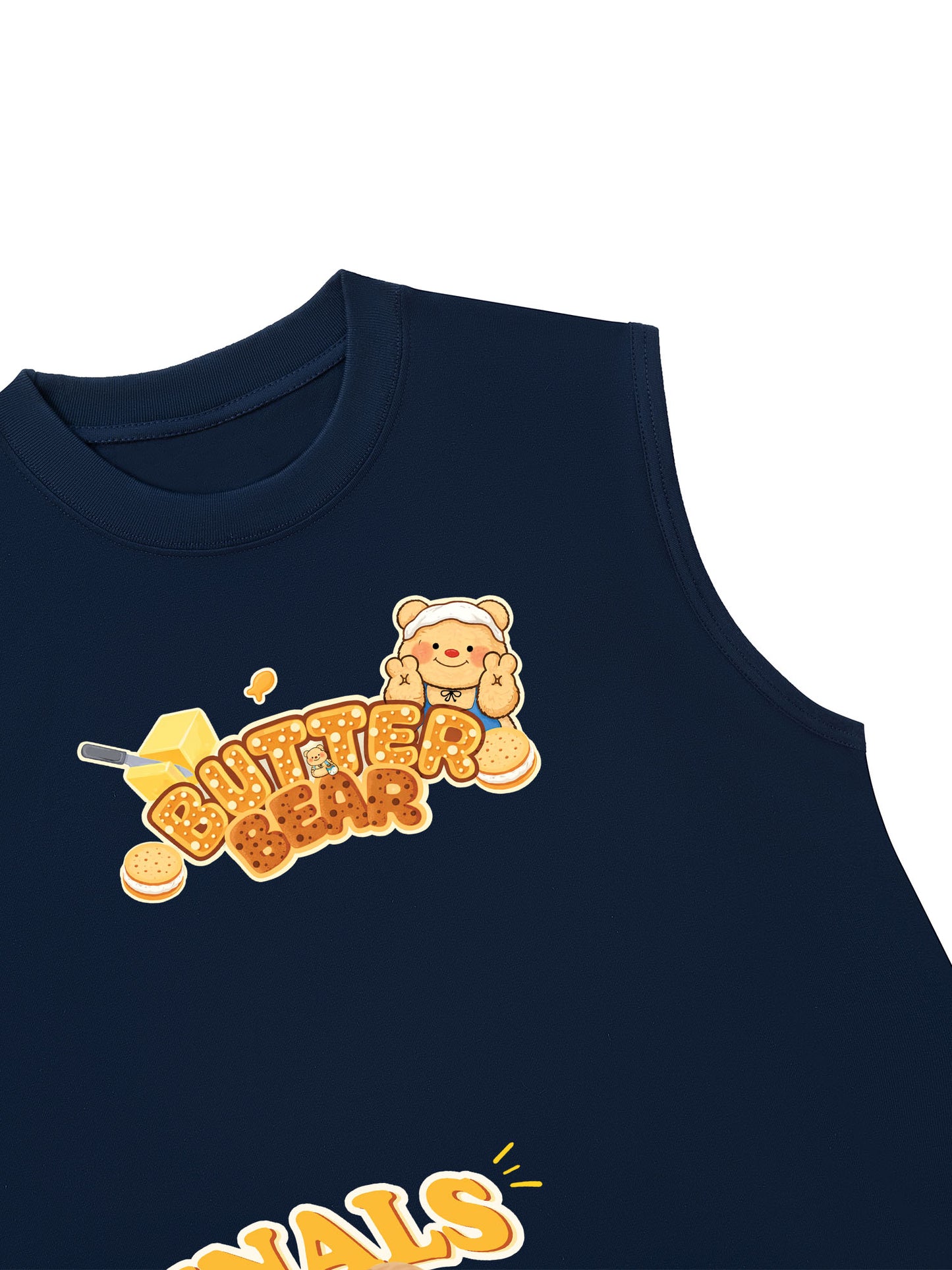 Áo Ba Lỗ Relaxed Fit Teddy Land Butter Bear