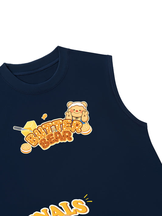 Áo Ba Lỗ Relaxed Fit Teddy Land Butter Bear