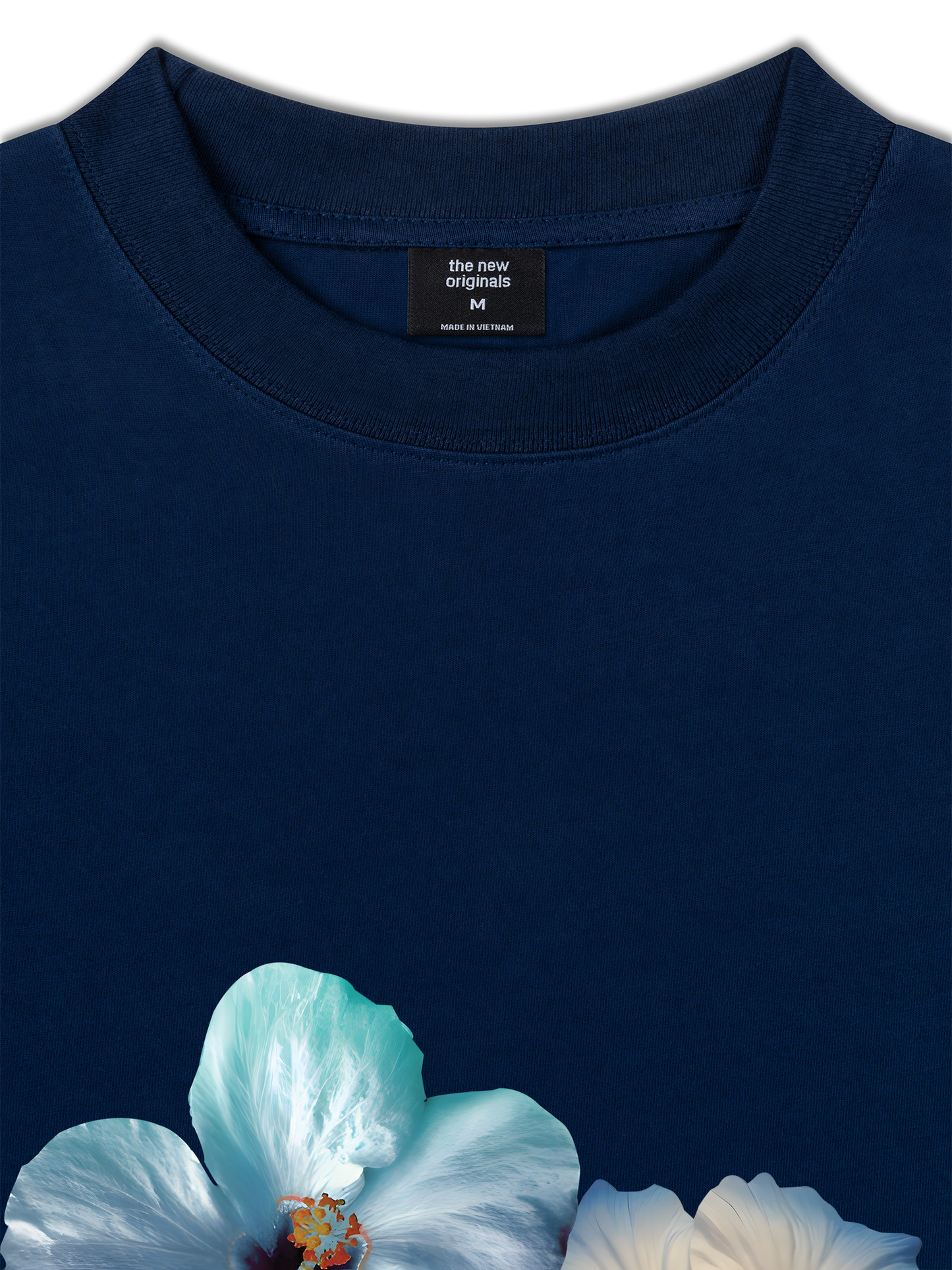 Áo Thun Relaxed Fit Summer Vibes Souble Blue Flower