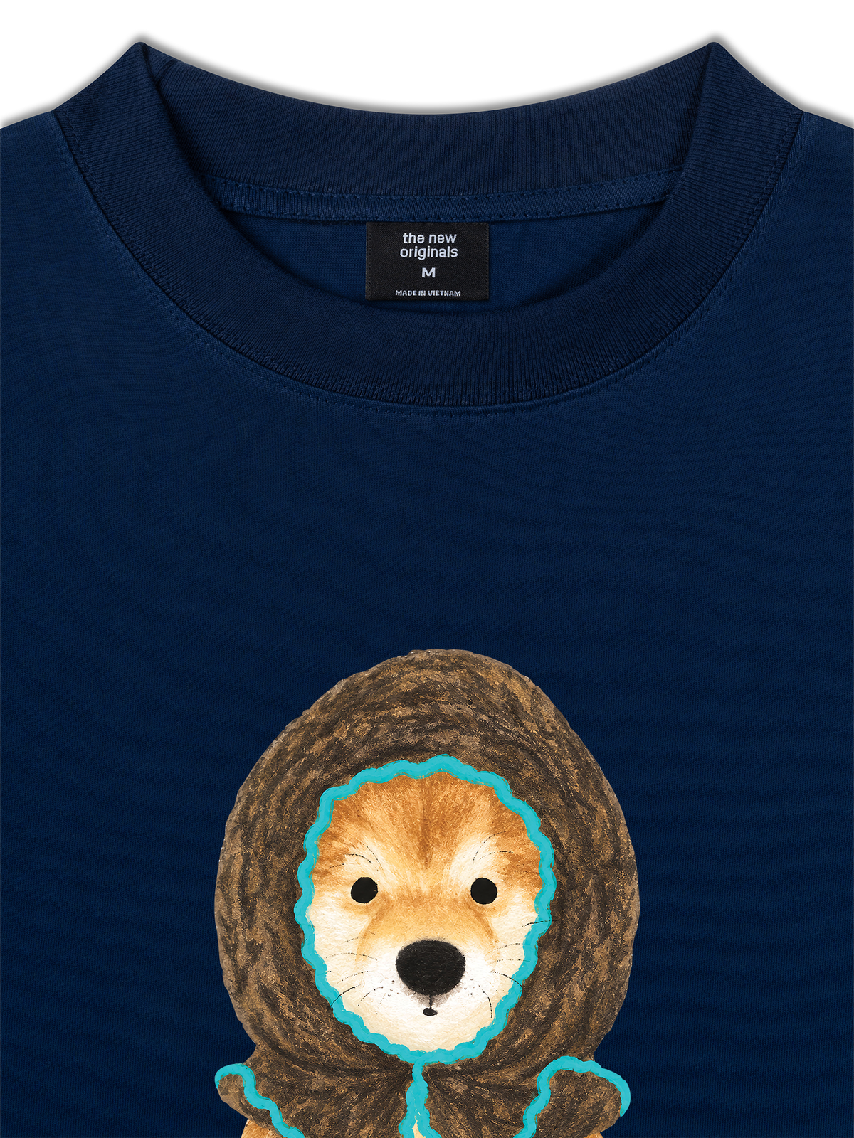 Áo Thun Relaxed Fit Blue Tiffany Cozy Puppy