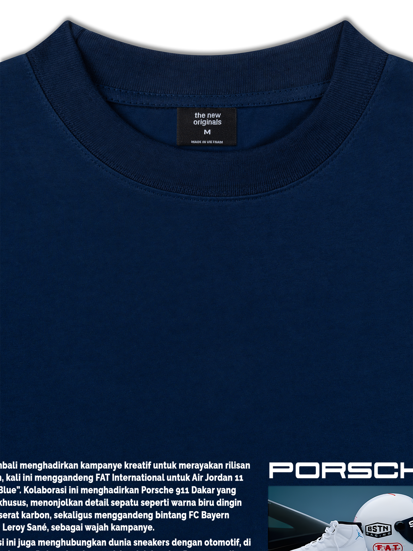Áo Thun Relaxed Fit CAR Porsche 911 Blue Legend