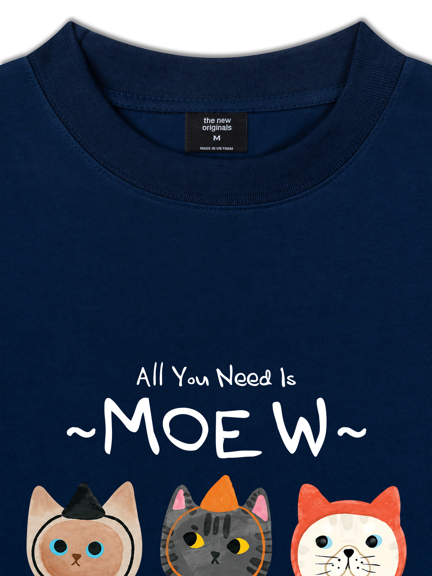 Áo Thun Relaxed Fit All You Need Is Moew