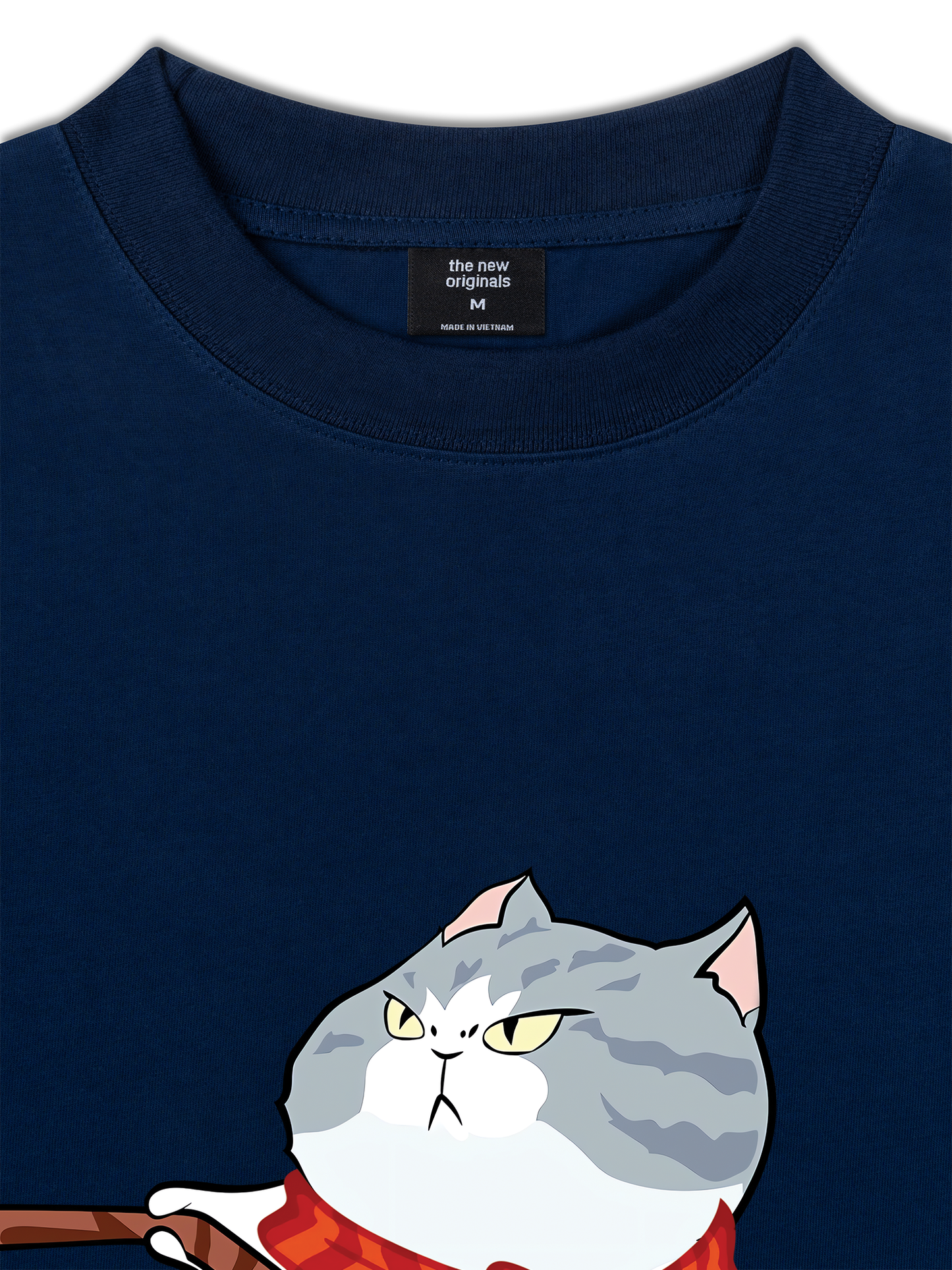 Áo Thun Relaxed Fit Funny Couple Cat