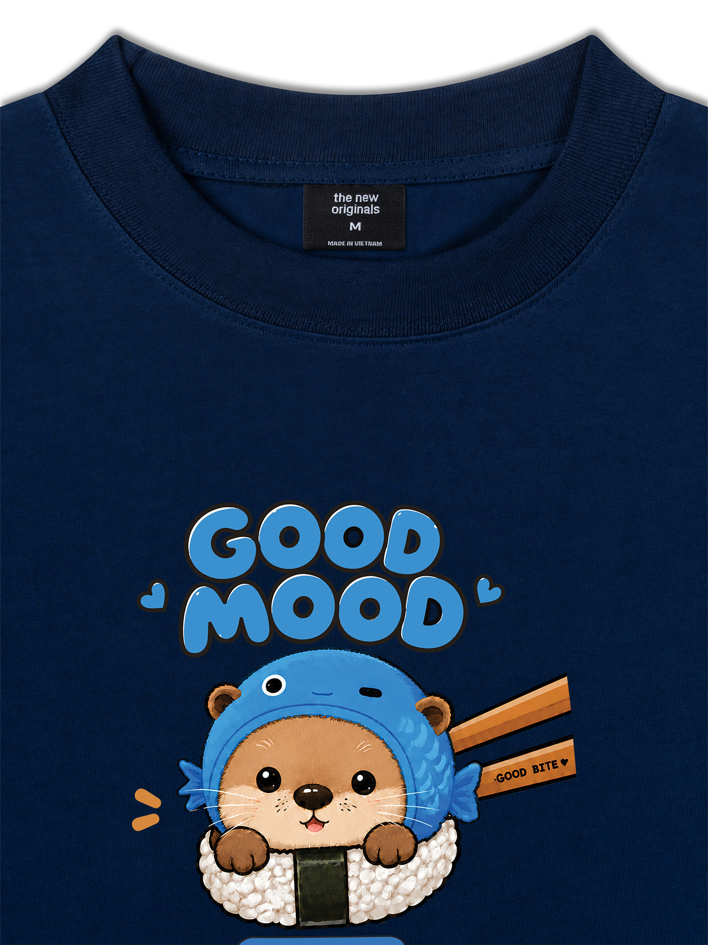 Áo Thun Relaxed Fit Good Mood Sushi Otter