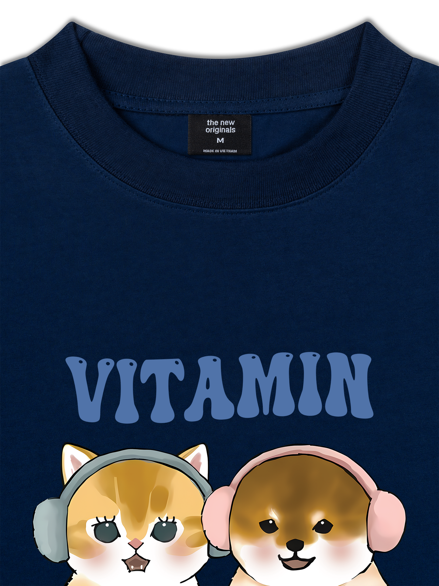 Áo Thun Relaxed Fit Vitamin Meow And Woof