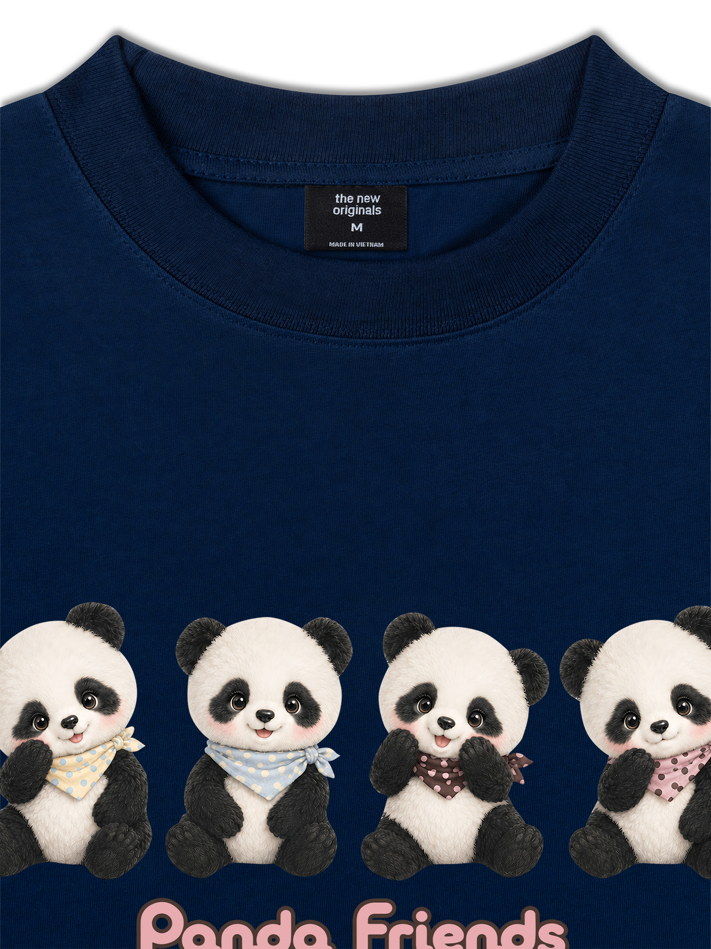 Áo Thun Relaxed Fit Panda Friends