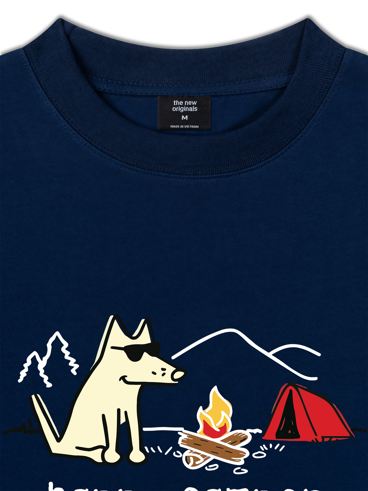 Áo Thun Relaxed Fit Go Outside Happy Camper Dog