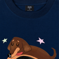 Áo Thun Relaxed Fit  Cute Girl With Dachshund