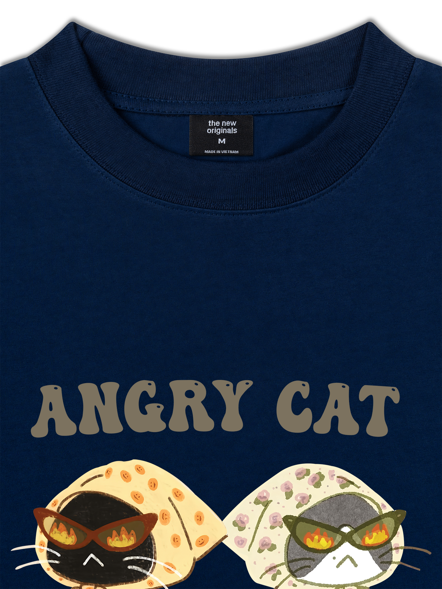 Áo Thun Relaxed Fit Angry Cat