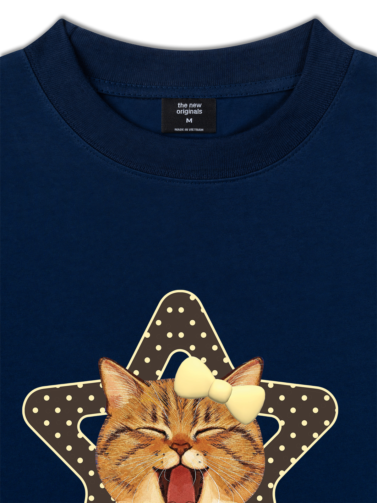 Áo Thun Relaxed Fit Cutie Girrl Star Meow