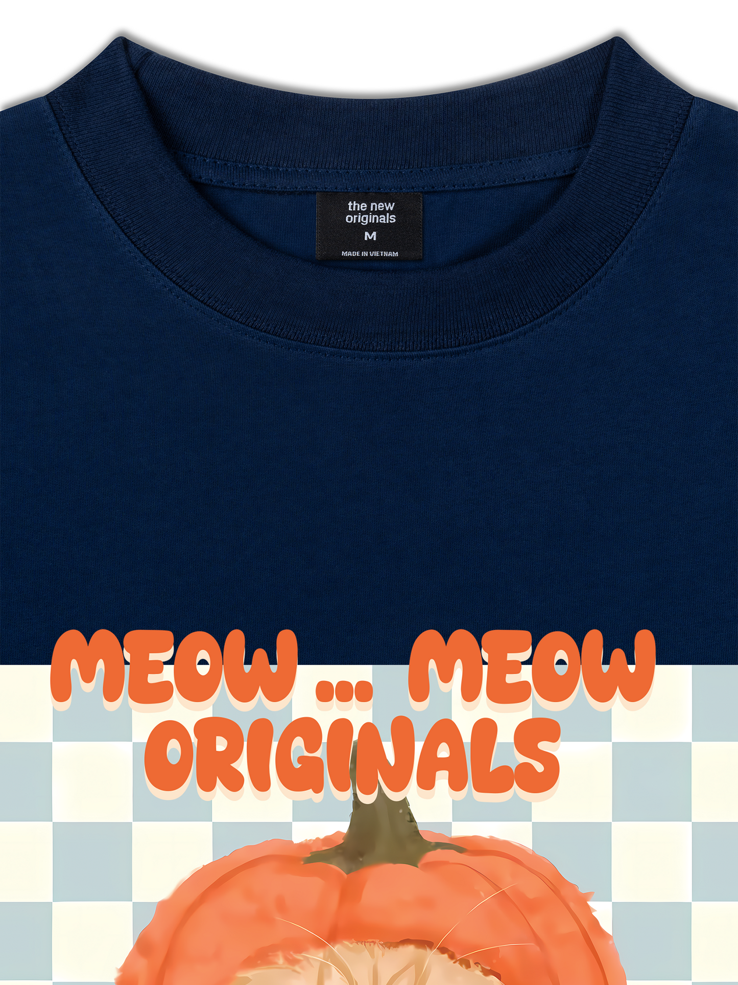 Áo Thun Relaxed Fit Animal Meow Pumpkin