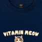Áo Thun Relaxed Fit Four Cat Vitamin Meow