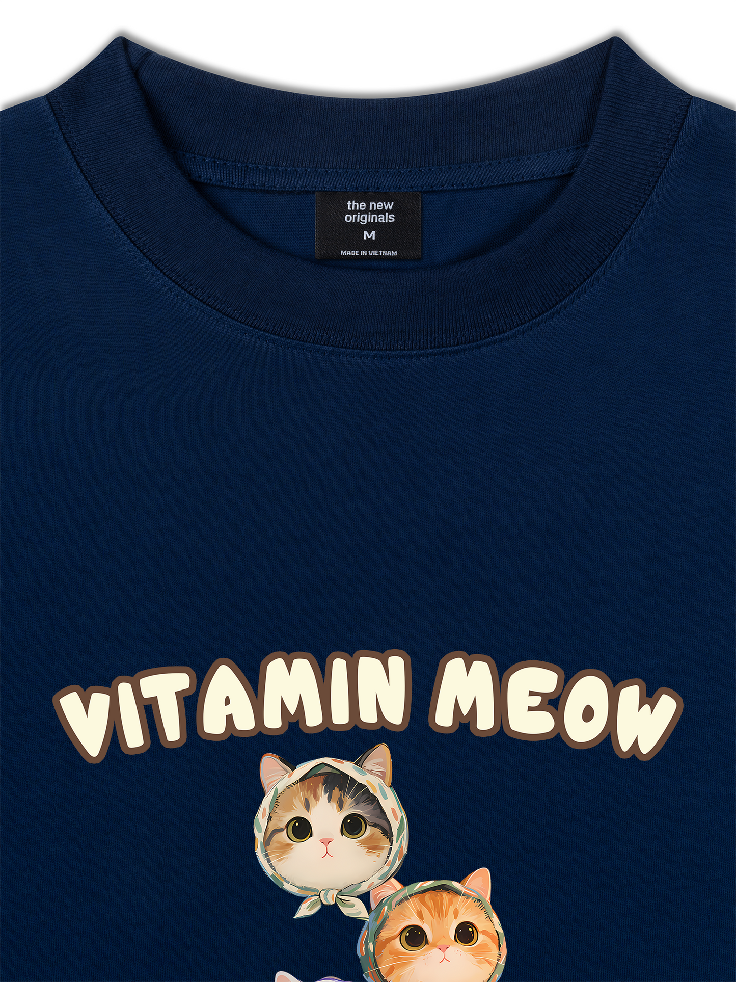 Áo Thun Relaxed Fit Four Cat Vitamin Meow