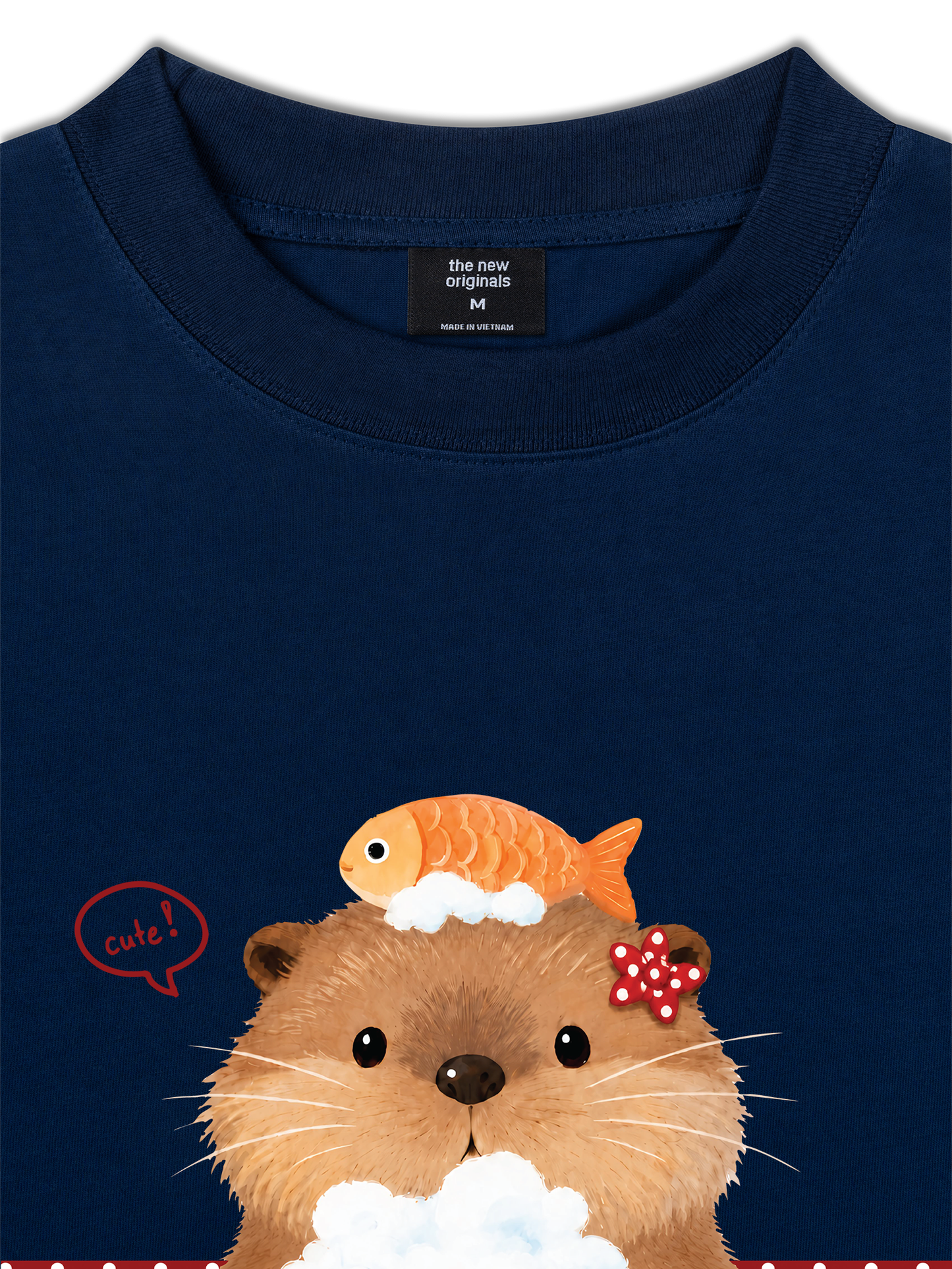 Áo Thun Relaxed Fit Animal Mood Bubble Beaver