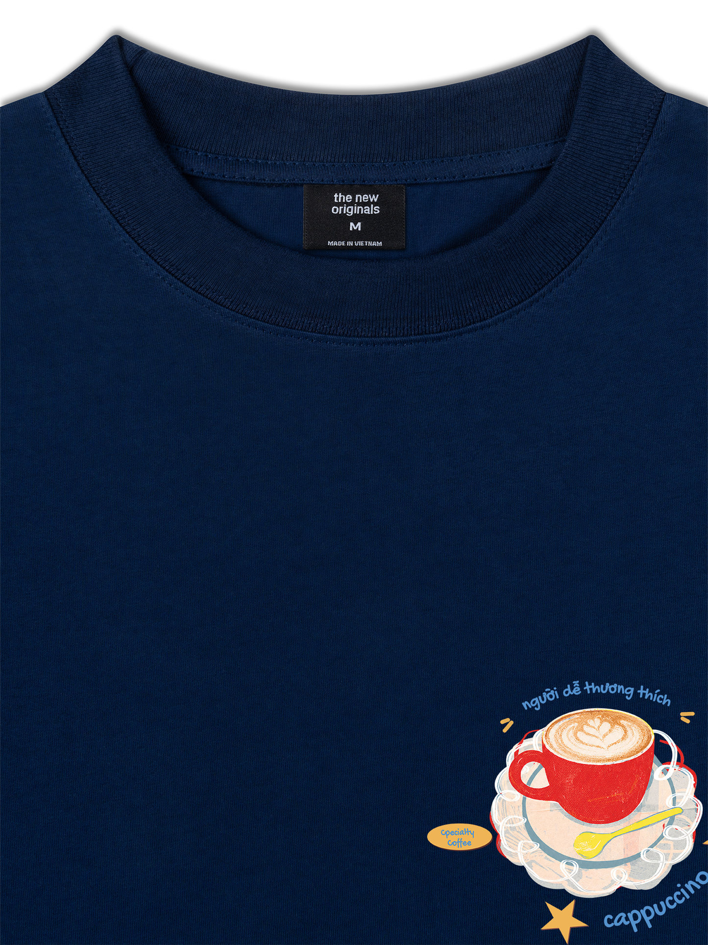 Áo Thun Relaxed Fit Người Dễ Thương Thích Cappuchino