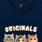 Áo Thun Relaxed Fit Cute Three Cat Vitamin Meow