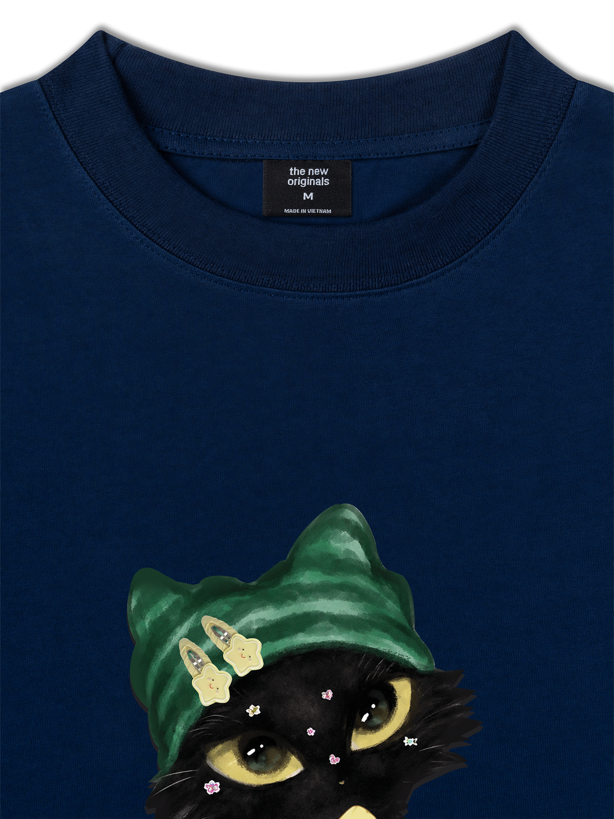 Áo Thun Relaxed Fit Black Cat Girl