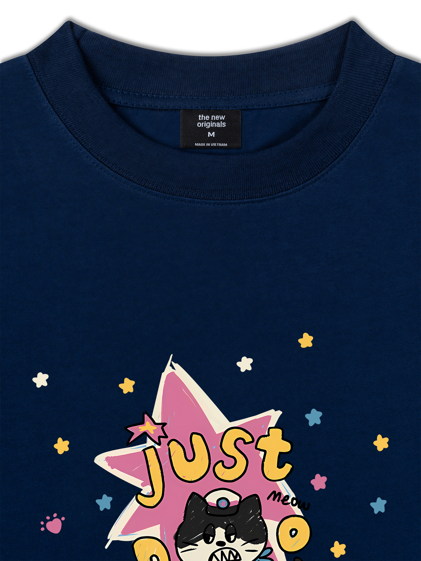 Áo Thun Relaxed Fit Cute Just Meow