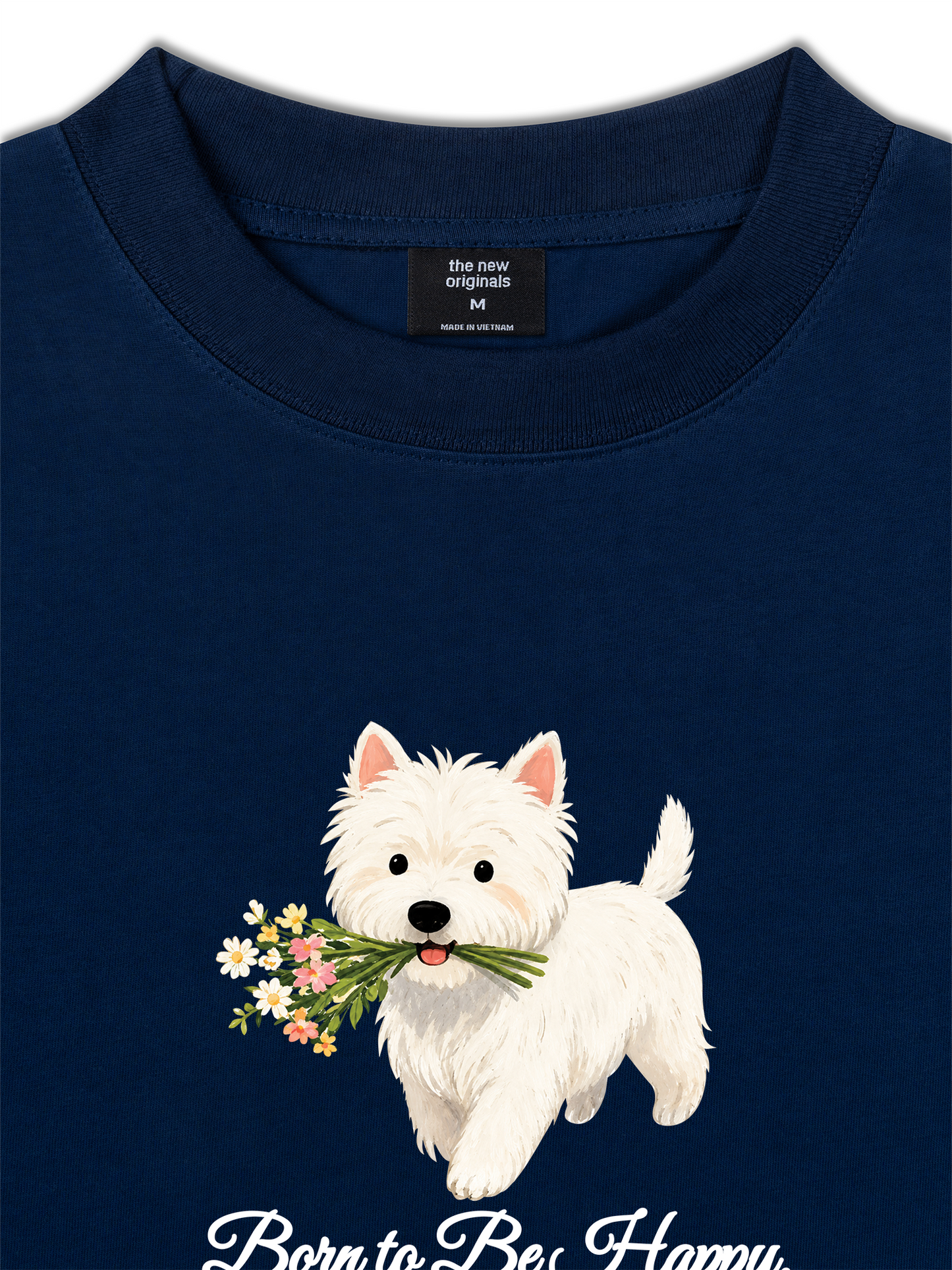 Áo Thun Relaxed Fit Born To Be Happy
