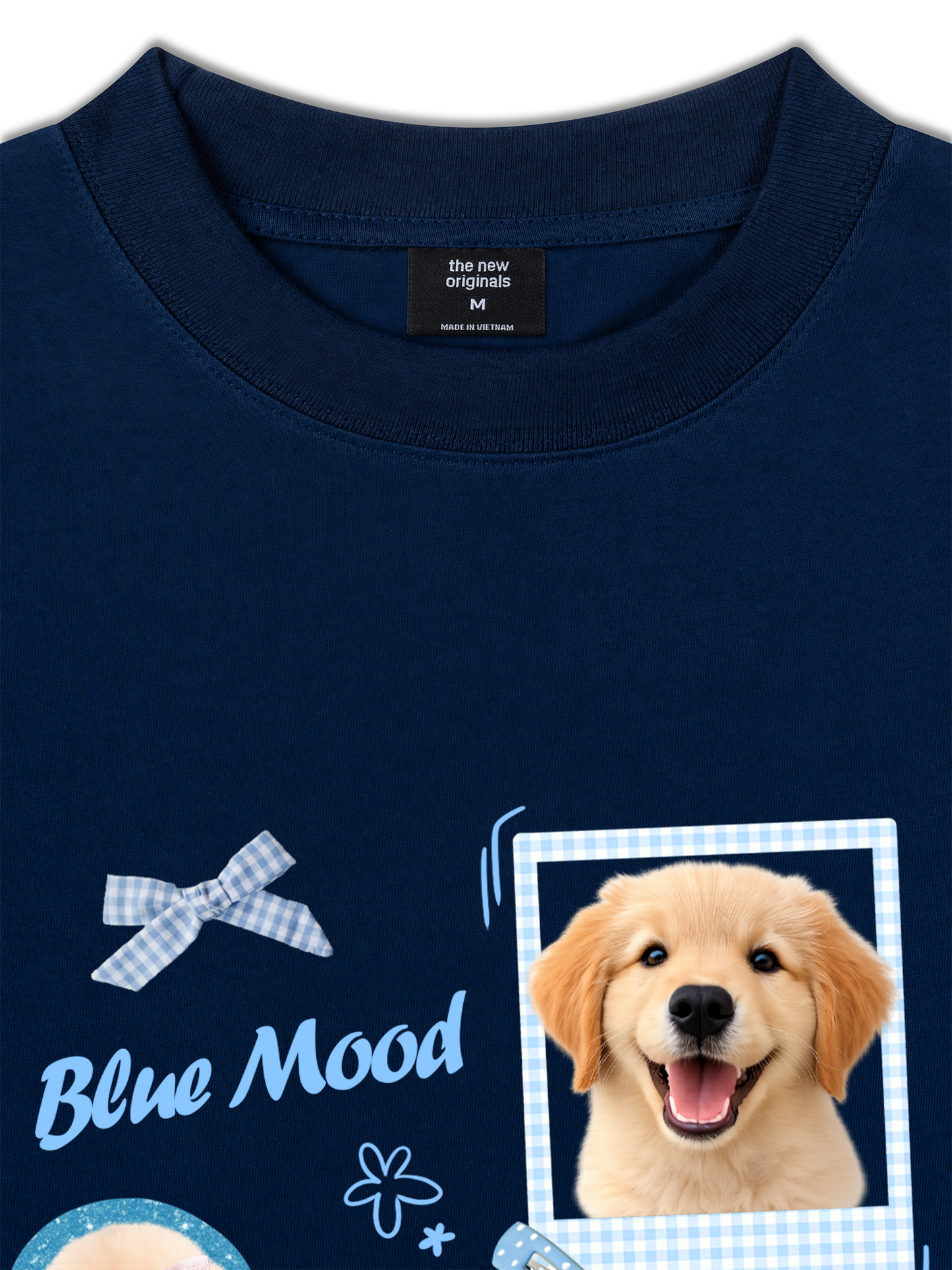 Áo Thun Relaxed Fit Daily Cuties Blue Mood Good Pup