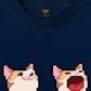 Áo Thun Relaxed Fit Pixel Universe Pop Cat