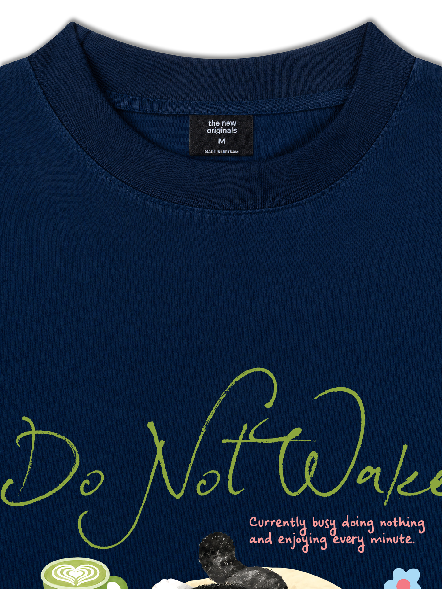 Áo Thun Relaxed Fit Do Not Wake Meow