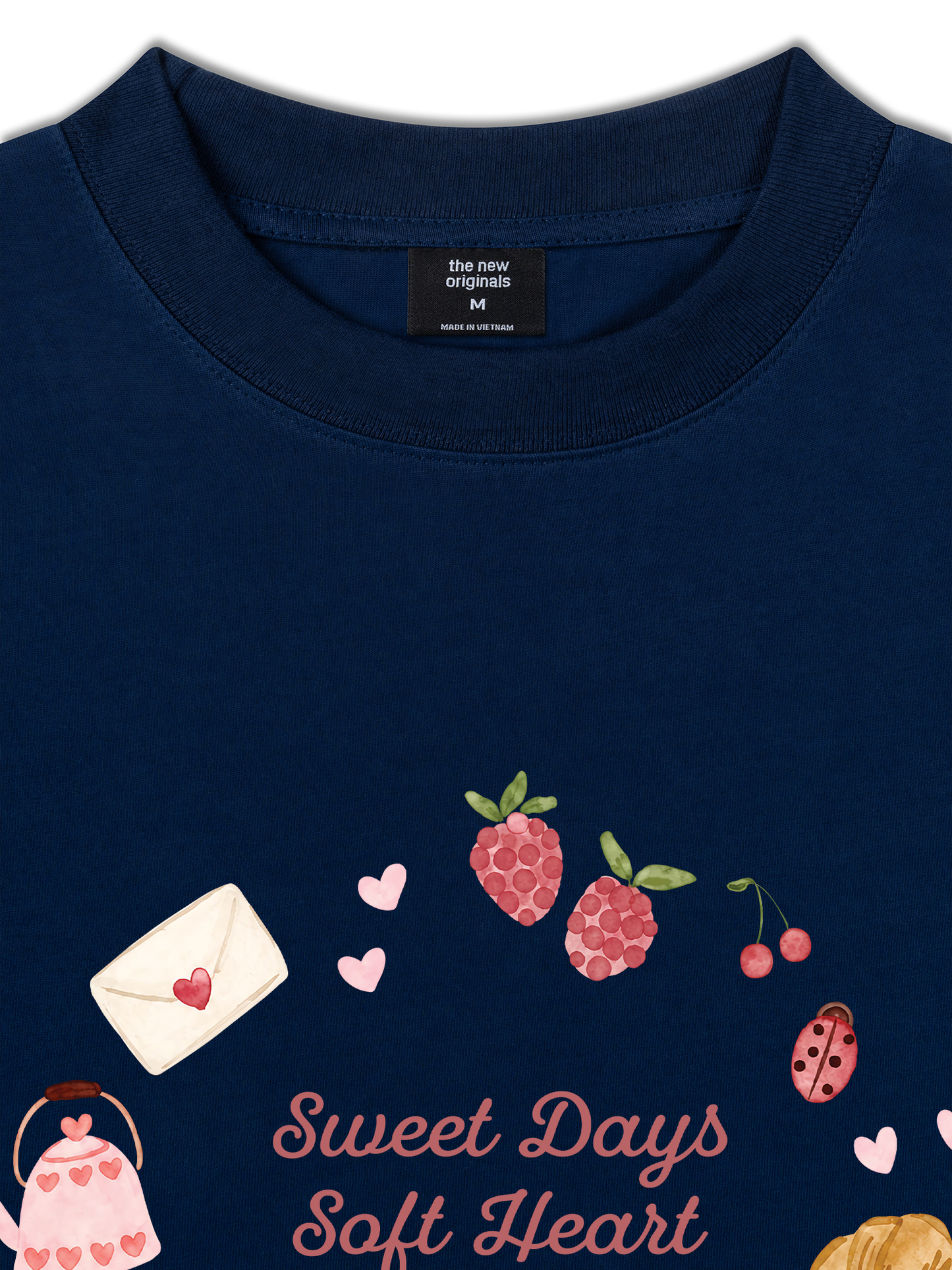 Áo Thun Relaxed Fit Soft Heart, Sweet Days