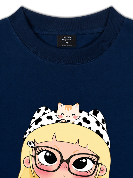 Áo Thun Relaxed Fit Cute Cow