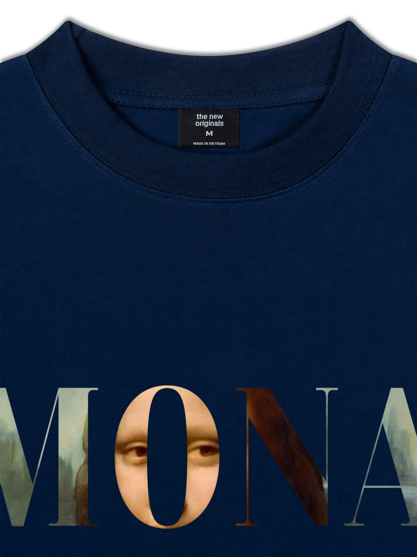 Áo Thun Relaxed Fit Masterpiece Mona Lisa Typography